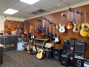 Our section of audio equipment and instruments we have for sale in our store