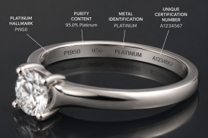 A platinum buyer recognizes the hallmark stamp, the purity and idenitification number | Oro Express Chandler Pawn & Gold A platinum buyer recognizes the hallmark stamp, the purity and idenitification number | Oro Express Chandler Pawn & Gold
